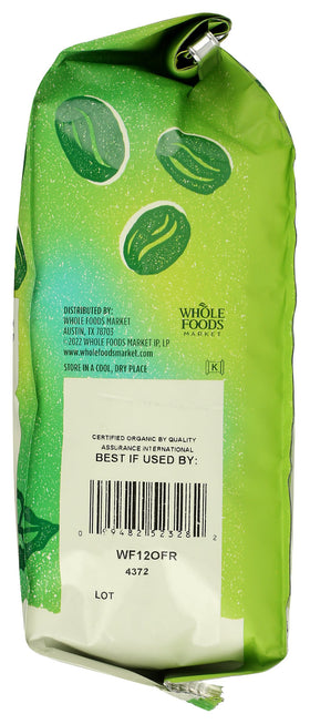 Whole Foods Market Rainforest Alliance and Fair Trade logos validate responsible sourcing