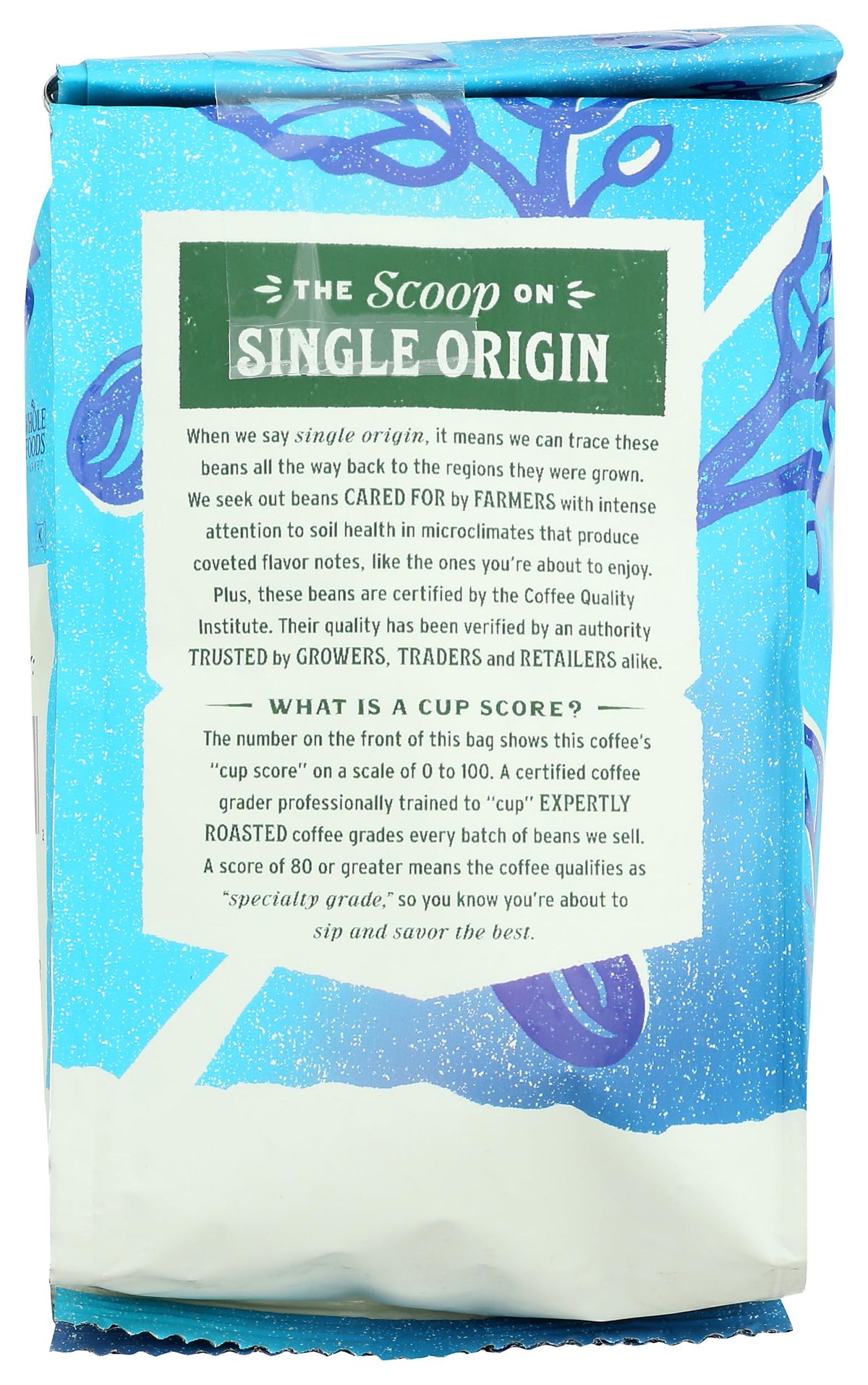 Whole Foods Market Costa Rica chocolate-note coffee, cocoa aroma for rich cups