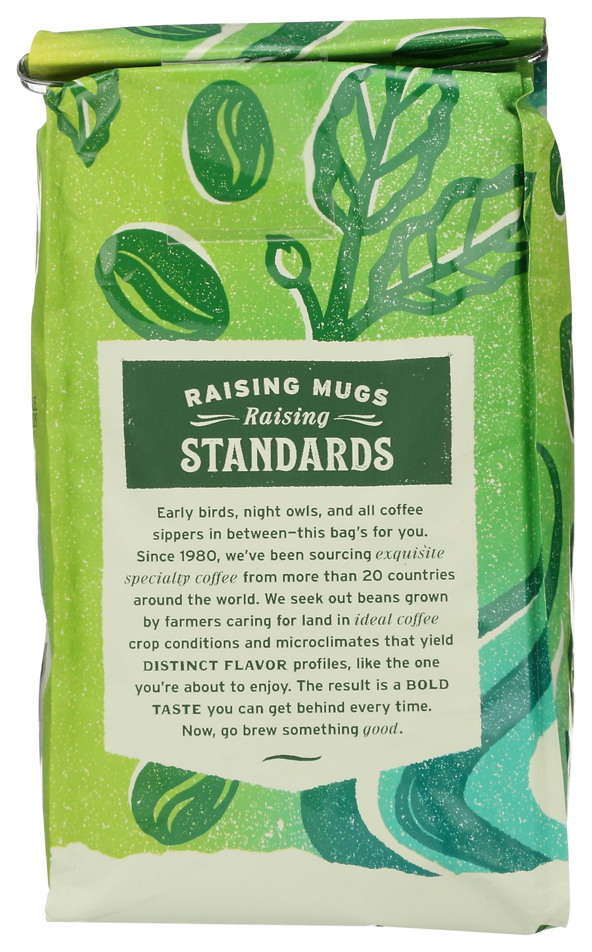 Whole Foods Market dark Italian roast beans, rich aroma and bold body