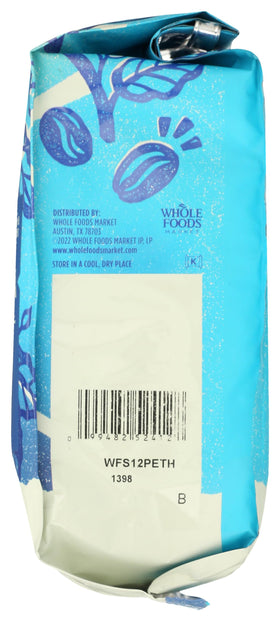 Whole Foods Market decaf Ethiopia 12oz bag for home use.