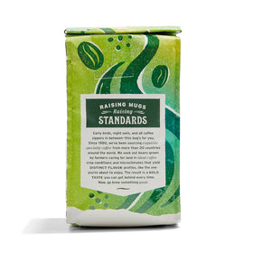 Whole Foods Market La Mesa coffee cup showing cocoa and almond hints for morning brew.
