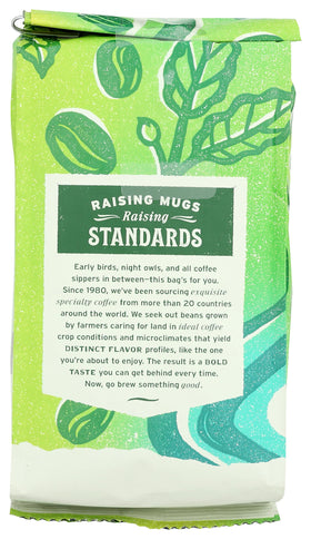 Whole Foods Market Organic Sierra Blend bag front with resealable closure for freshness.