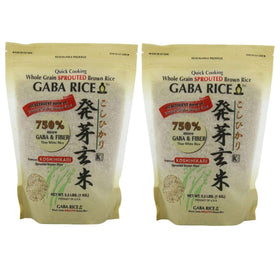 Ready to cook GABA brown rice served in a bowl for hearty meals