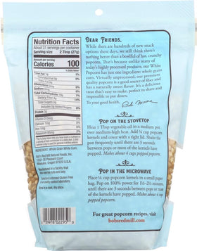 Close-up of whole white popcorn kernels showcases Whole 5 quality.