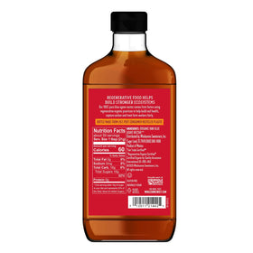 Wholesome Blue Agave Nectar label closeup, showing organic and fair trade sourcing.