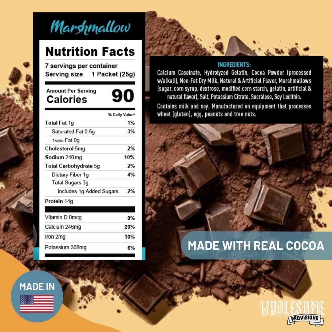 Wholesome Provisions quick-prep mix blends smoothly in hot water.