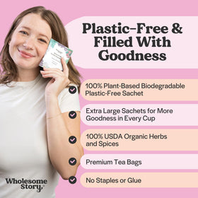 Wholesome Story Large Pyramid Sachets for fuller, richer infusions