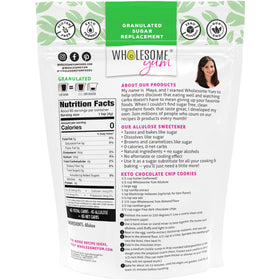 Wholesome Yum Allulose granulated form ready for easy sugar replacement in baking.