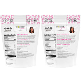 Wholesome Yum almond flour gluten-free baking texture for breads and muffins.