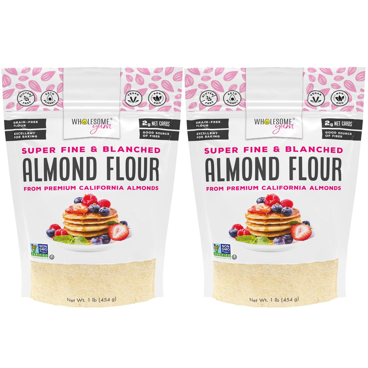 Wholesome Yum almond flour in a fine-ground texture for lighter baked goods.