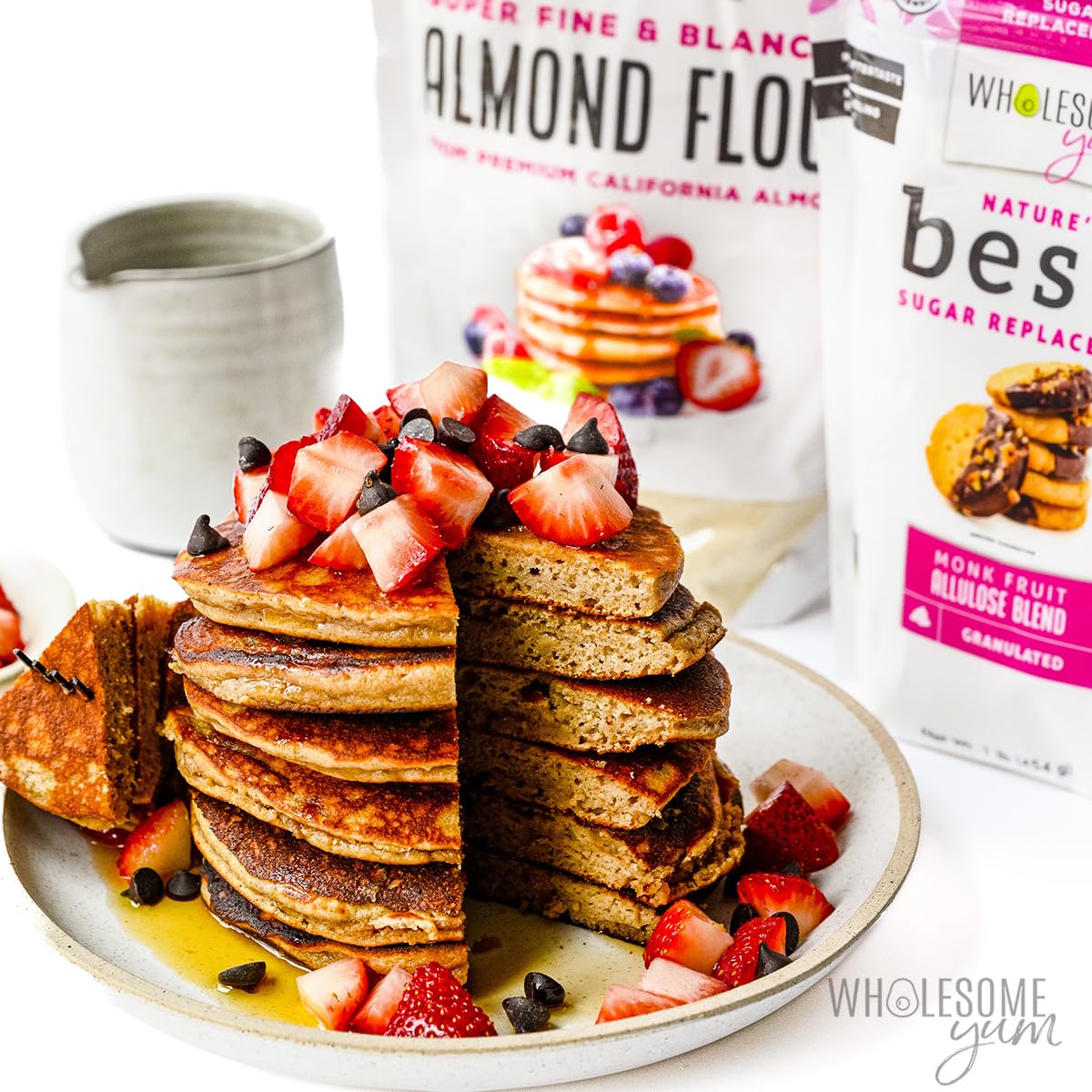 Wholesome Yum almond flour made in the USA from California almonds.