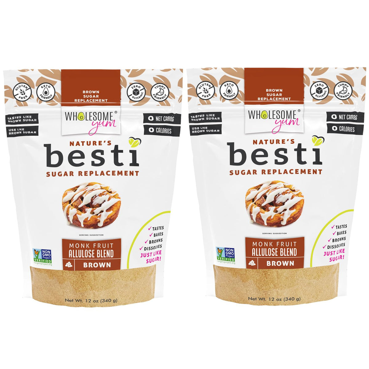 Wholesome Yum Besti brown sugar substitute bottle, keto-friendly baking prospect