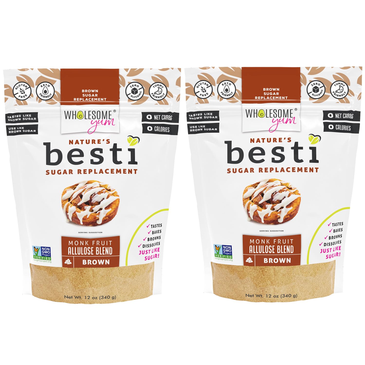 Wholesome Yum Besti brown sugar substitute bottle, keto-friendly baking prospect