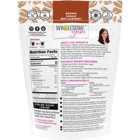 Wholesome Yum Besti substitute close-up highlights natural ingredients and zero calorie promise
