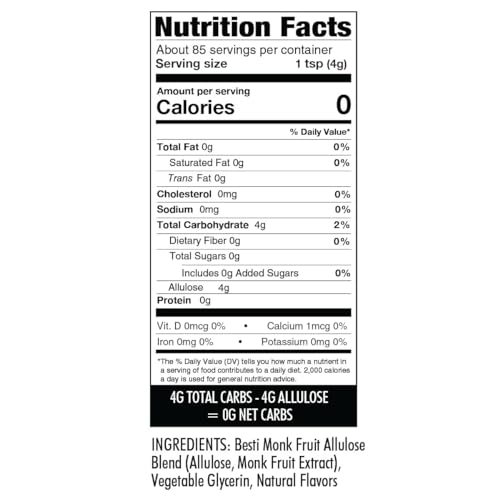 Wholesome Yum Besti brown sugar substitute resealable pack on countertop
