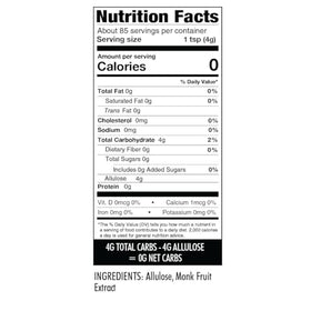 Wholesome Yum Besti shown as a plant-based, non-GMO sweetener in pantry.