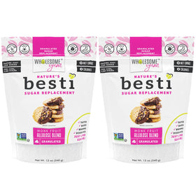 Wholesome Yum Besti natural sugar substitute bottle shows keto-friendly sweetness with zero calories.