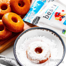 Wholesome Yum Besti sugar-free glaze using fine powder.
