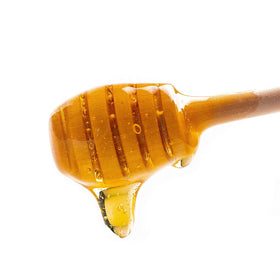 Dessert drizzle using Wholesome Yum zero sugar honey substitute
