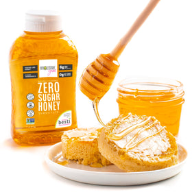 Glaze-ready drizzle from Wholesome Yum zero sugar honey substitute