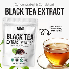 Steaming WHYZ tea cup shows warm, comforting hot option.
