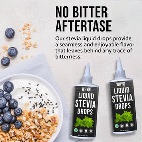 Kitchen scene showing WHYZ bottle, ideal for everyday plant-based sweetness.
