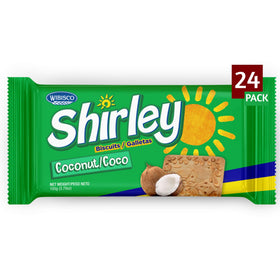 Wibisco Shirley Coconut biscuits pack of 24, creamy Caribbean snack.