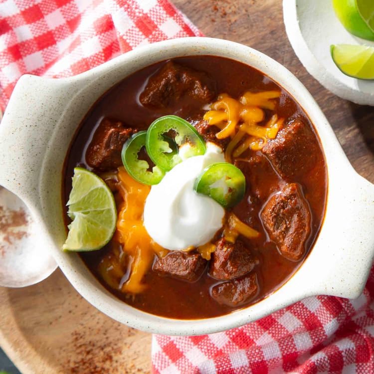 Wick Fowler's 2-Alarm Chili Kit box unopened on the counter.