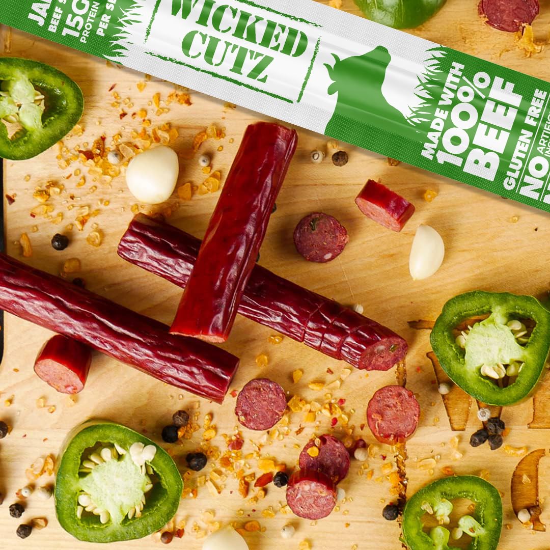 Wicked Cutz beef sticks juicy-tender texture: ideal for keto and low-carb diets