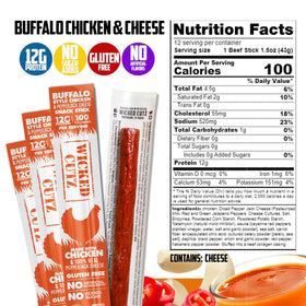 Wicked Cutz Buffalo Chicken Sticks on the go ideal for busy days.
