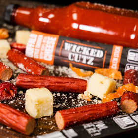Wicked Cutz Buffalo Chicken Sticks USA made with clean ingredients.