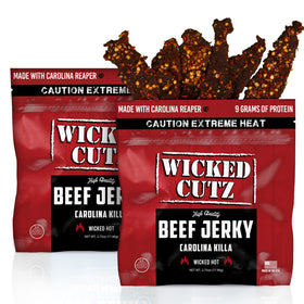 Wicked Cutz Carolina Killa bag front view, bold heat for on-the-go spice lovers.