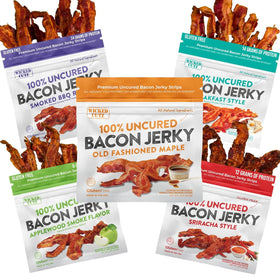 Nutrition panel view with protein and carb details on Wicked Cutz Jerky.
