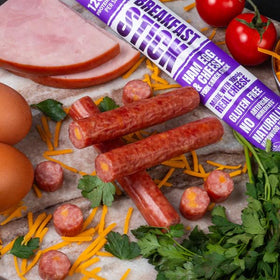 Wicked Cutz gluten-free breakfast sticks for keto-friendly morning routines.