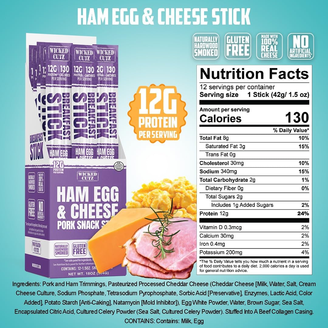 Wicked Cutz stick on the go, protein boost during busy mornings.