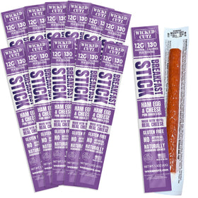 Wicked Cutz Ham Egg and Cheese Stick packaging, a grab-and-go breakfast option.