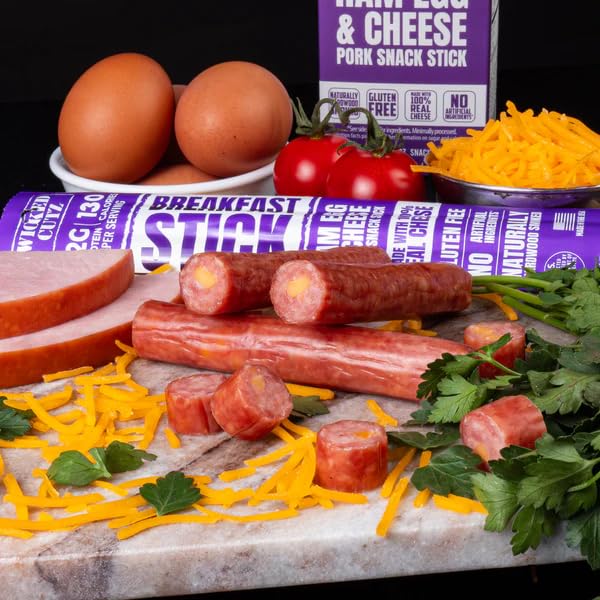 Wicked Cutz Ham Egg and Cheese Stick offers juicy, tender texture in every bite.