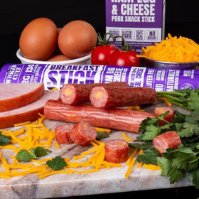 Wicked Cutz Ham Egg and Cheese Stick offers juicy, tender texture in every bite.