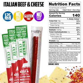 Wicked Cutz USA-made beef stick packaging signals clean ingredients.