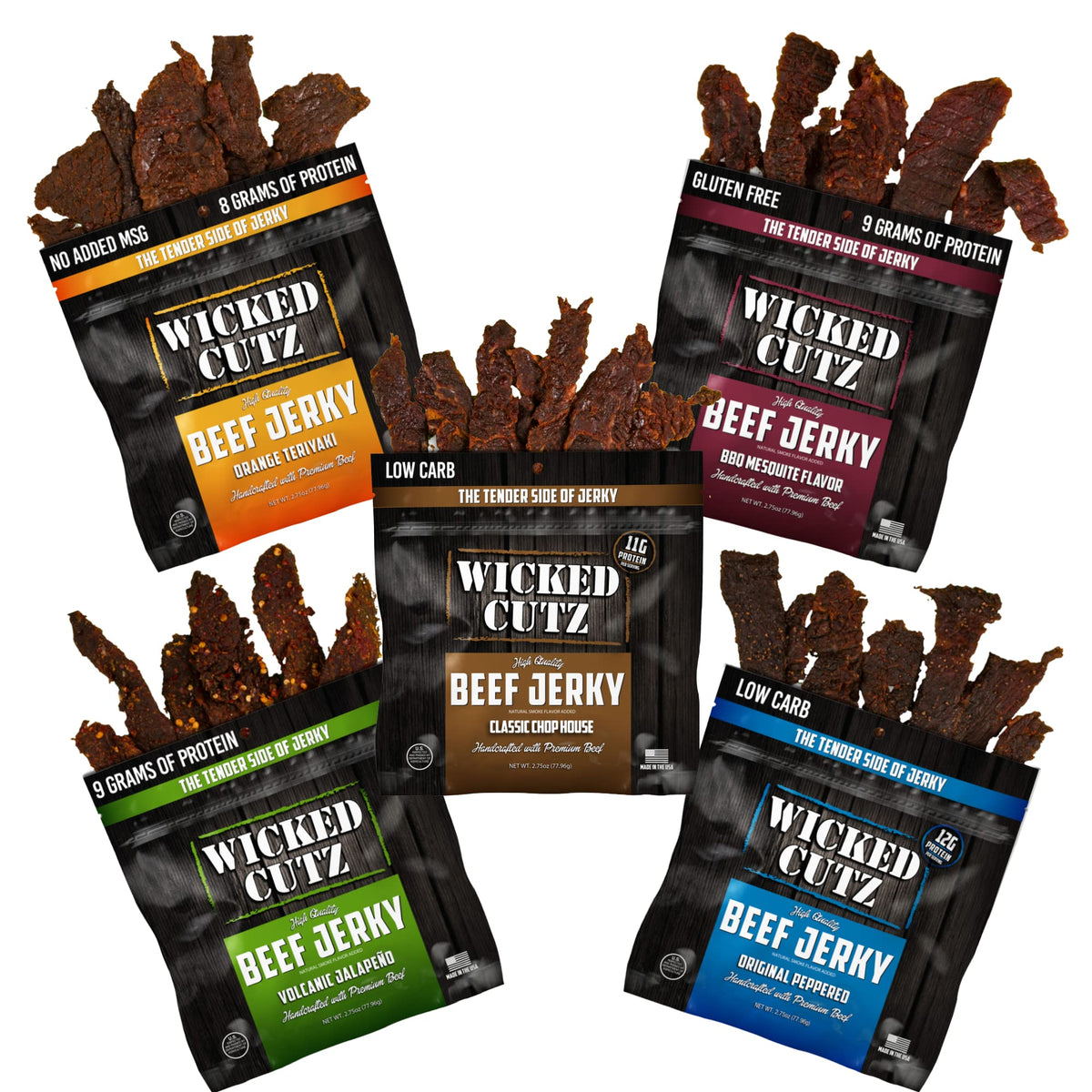 Wicked Cutz Volcanic Jalapeño keto-friendly, low-carb snack