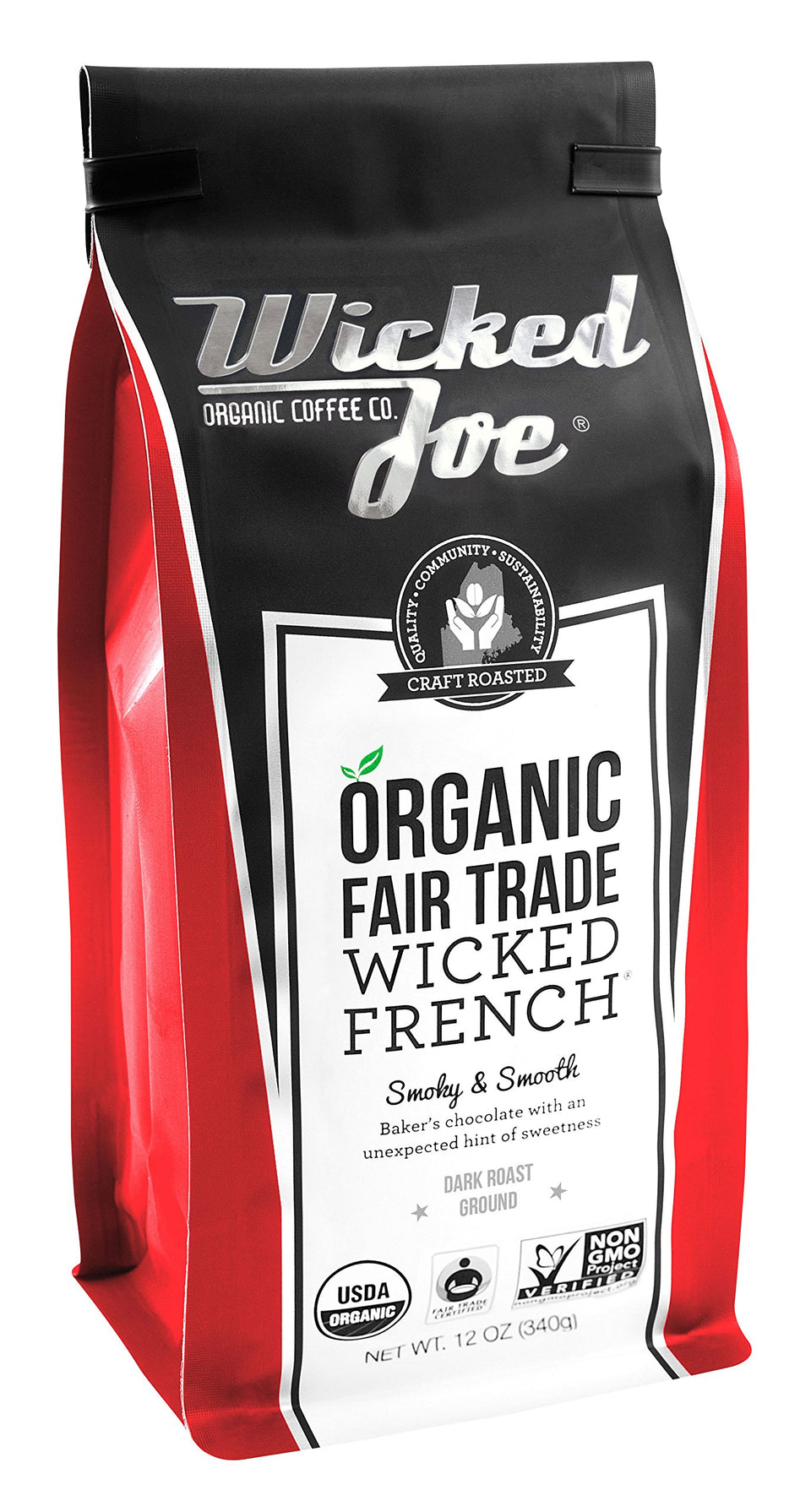 Wicked Joe Wicked French Ground coffee, rich aroma for mornings and espresso rituals