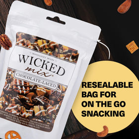 Wicked Mix resealable bag ready for fresh portions at home or travel.