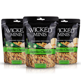 Wicked Minis Jalapeno Cheddar saltine crackers add heat to soups and snacks.