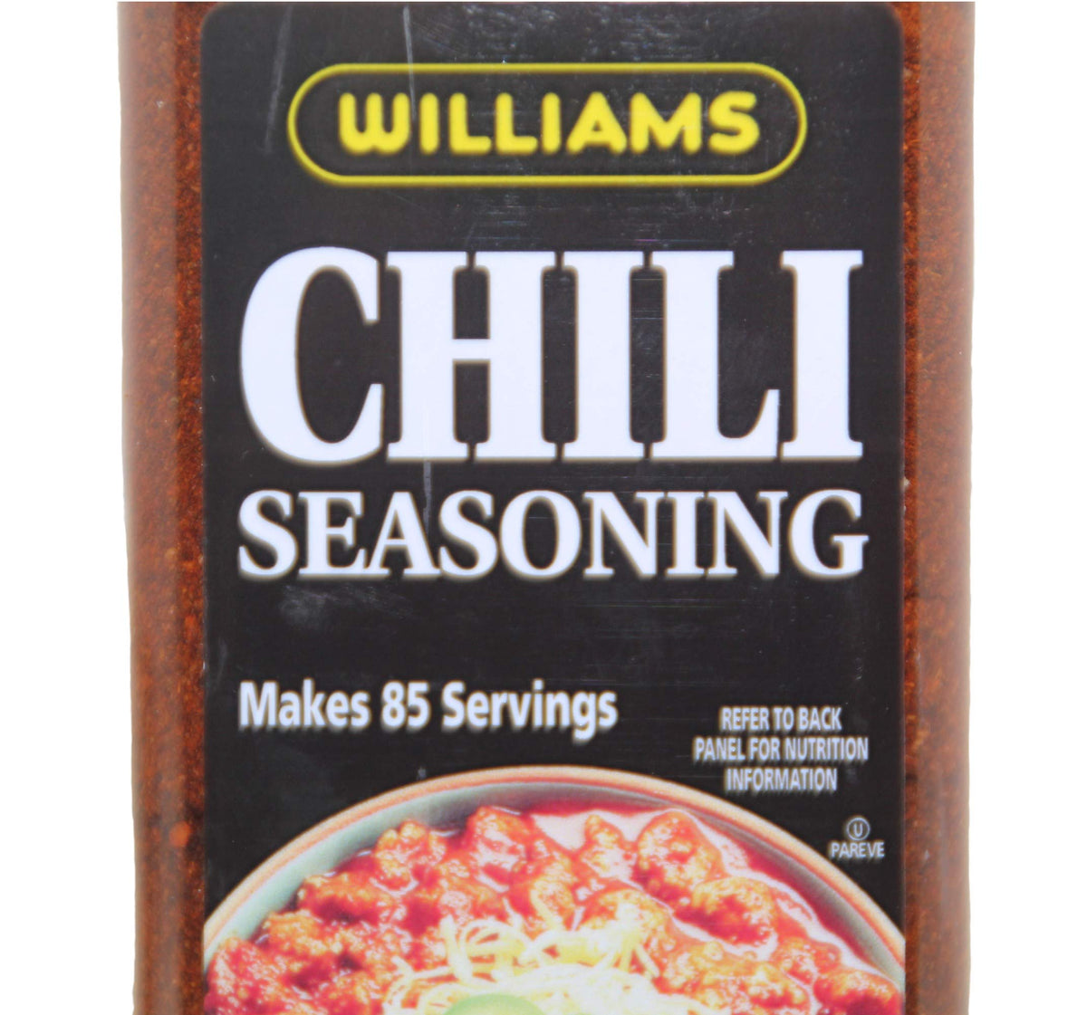 Wiiliams Chili Seasoning Mix ingredients close-up featuring onions and garlic