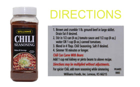 Wiiliams Chili Seasoning Mix spice texture closeup hints at rich flavor