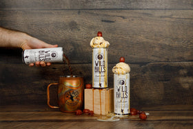 Wild Bill's 12-pack side view highlights convenient multi-pack for gatherings.