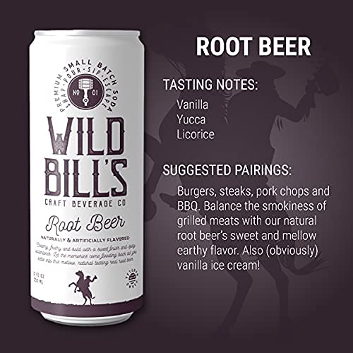 Wild Bill's Classic Root Beer bottle closeup with creamy head for nostalgic sip