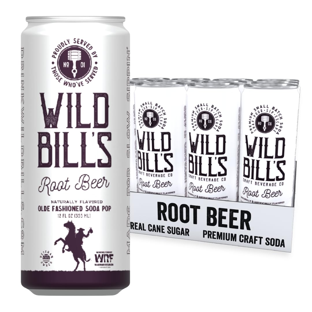 Wild Bill's Classic Root Beer 12-pack front view for family gatherings