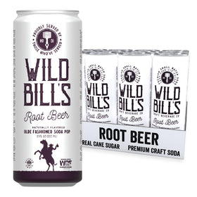 Wild Bill's Classic Root Beer 12-pack front view for family gatherings
