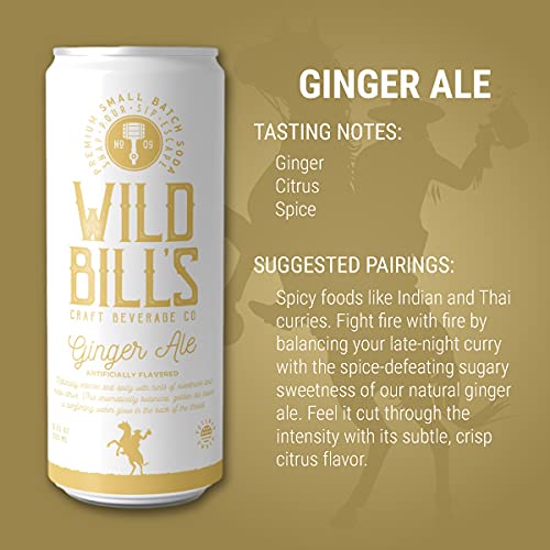 Wild Bill's Ginger Ale highlights ginger, citrus and spice notes beside a spicy dish.